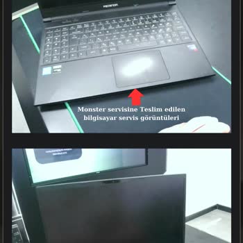 Monster Servisinde Ekran Kırılması