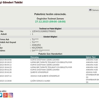 UPS Türkiye İle Kargolar Ulaşmıyor