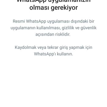 WhatsApp Kullanamıyorum Sürekli Hata Veriyor