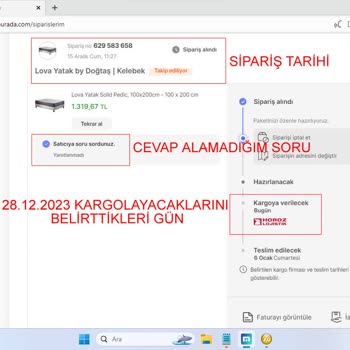 Gönderilmeyen Yatak