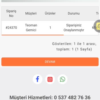 Arya Gross Ürünün Teslim Edilmemesi