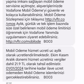 Vodafone Pay Haberim Olmadan Mobil Ödeme Servisine Açılmış
