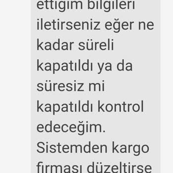 Dolap Hatalı Kargo Düzeltse De Hesap Açmıyor