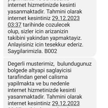 Millenicom İnternet Hizmeti Kesintisi