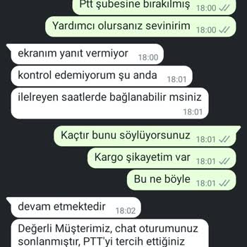 PTT Kargo Kargo Adreste Olduğum Halde PTT Şubesine Bırakılmış