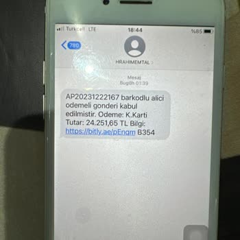 PTT Kargo Sahte PTT Mesaj