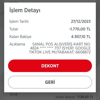 TikTok Benden Habersiz Kartından Para Çekmiş