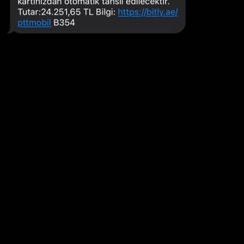 Hrahımemtal (SMS) Bilgim Dışı İşlem