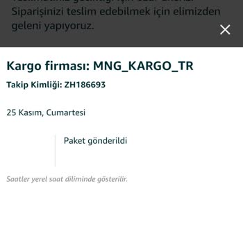 Amazon Ama Bu Son. Hiçbir Şekilde Gelmeyen Sipariş