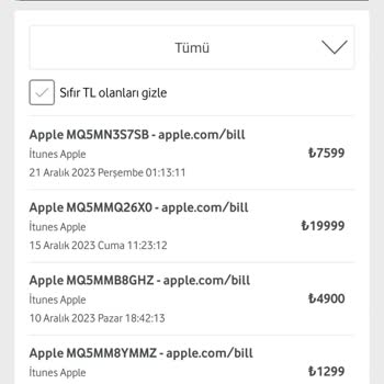 Vodafone Mobil Ödemede Yansıtılan Haksız Fatura İddiası
