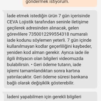 CEVA Logistics Cevap Lojistik İn İade Kargoyu Teslim Almaması Saçmalığı