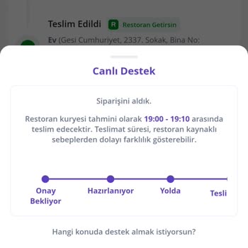 GetirYemek Sipariş Mağduriyeti
