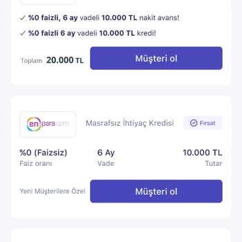 Enpara Sıfır Faizli 10.000 TL