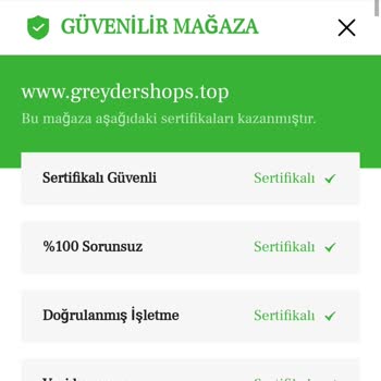 Greydershops. Top Para İadesi
