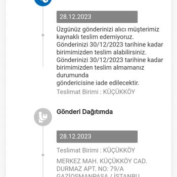 MNG Kargo Teslimat Yapmıyor Şubeye Yönlendiriyor