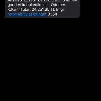 Hrahımemtal (SMS) PTT Gönderisi