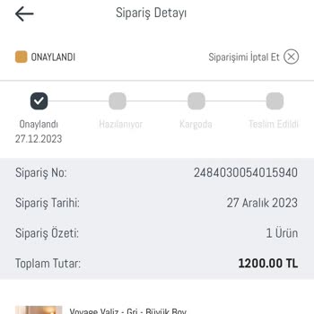 Madame Coco Sipariş İptali Ücreti