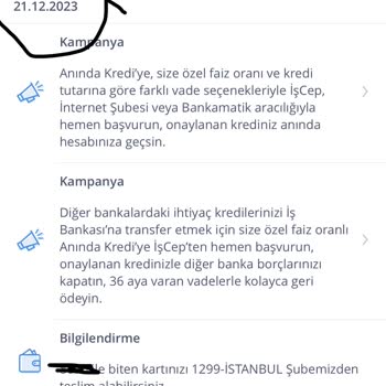 İş Bankası İstanbul 1299 Şubesi Kredi Kartımı Şubede Bekletiyor