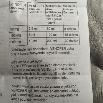 Biruni Üniversitesi Hastanesi Fazla Doz Yapılan Demir Yüklemesi