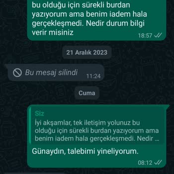 Palto Tasarım İptal Ürün Ücret İadesi