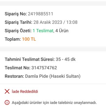 Trendyol Yemek Çözüm Odaklı Değiller