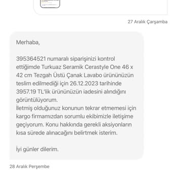 Hepsiburada 1 Ay Sonra Sipariş İptal Etti