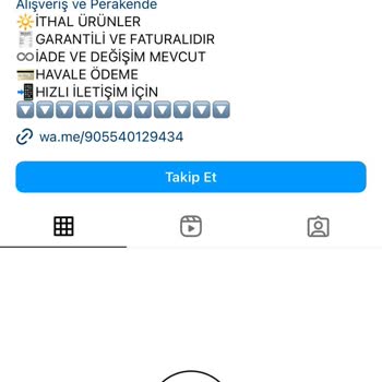 birsenmoda__ Hesabı Tarafından Yanıltılma