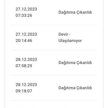 A101 Zamanında Teslim Edilmeyen Ürün.