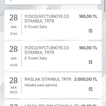 KFC Paramı İade Etmiyor