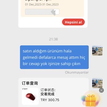 Aliexpress Ürünüm 10 Aydır Ulaştırılmadı