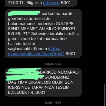 PTT Kargo Adreste Olmama Rağmen Paketimi Getirmiyor