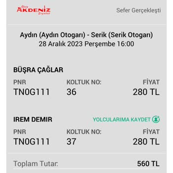 Güney Akdeniz Seyahat 1.30 Saat Geç Gitti