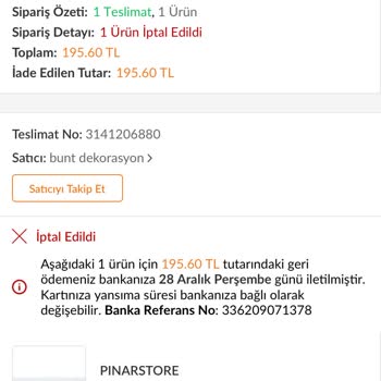Trendyol Siparişimde Yaşanan Gecikme Ve İptal Sorunu