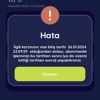 BURULAŞ Vize Dolmuş Kartıma Yükleme Sorunu!