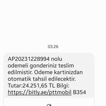 HRAHIMEMTAL'den Gelen Sahte SMS