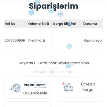 Ruumstore Ürünümü Göndermiyor.