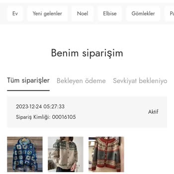 Ecoire Ödeme Alındı Siparişlerim Yok