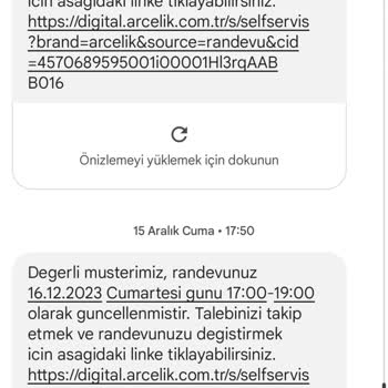 Arçelik Servisinden Alınan Hizmet