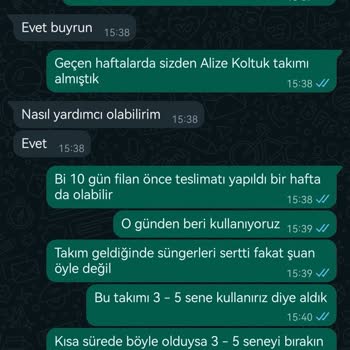 Modalife Mobilya Silivri Şubesinden Şikayetçiyim