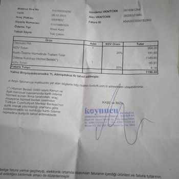 Tüvtürk Kredi Kartından Komisyon Alıyor