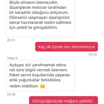 KFC Yemeksepeti Paragon Şubesi Üzerinden Yapılan Ve Ulaşmayan Sipariş
