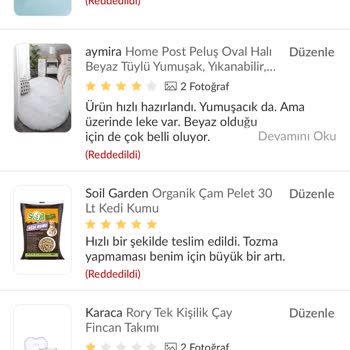 Trendyol Yorumlarım Otomatik Red Alıyor