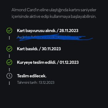 Papara Kartım 1 Aydır Gelmedi