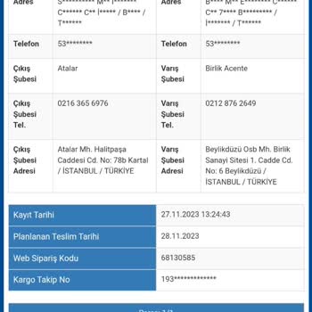 Sürat Kargo 2 Aydır Kargom Teslim Edilmedi