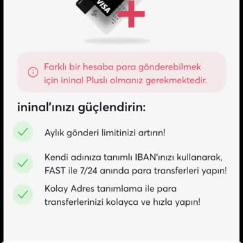 İninal Kart Yaş Nedeniyle Para Gönderme Sıkıntısı