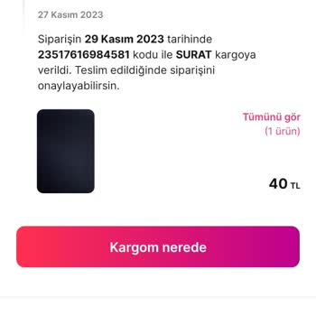 Sürat Kargo İkitelli Aktarma Teslim Edilmedi!