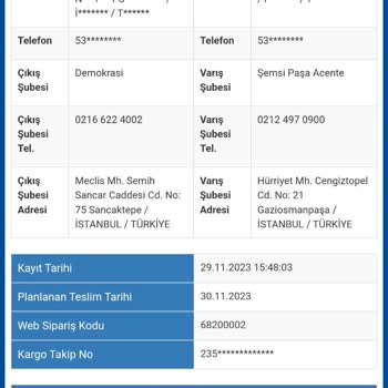 Sürat Kargo İkitelli Aktarma Teslim Edilmedi!