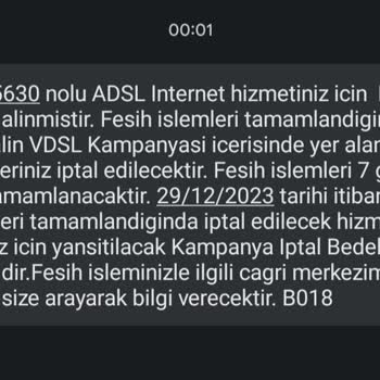 Superonline 1 Günlük İnternette Çıkan Cayma Bedeli