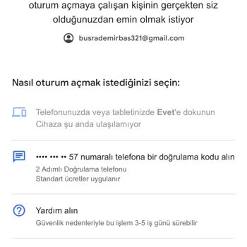 Gmail Adresime Giriş Yapamıyorum