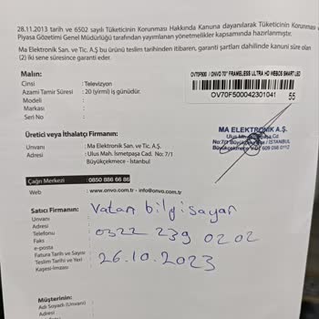 Vatan Bilgisayar Onvo TV Aldığım İçin Çok Pişmanım